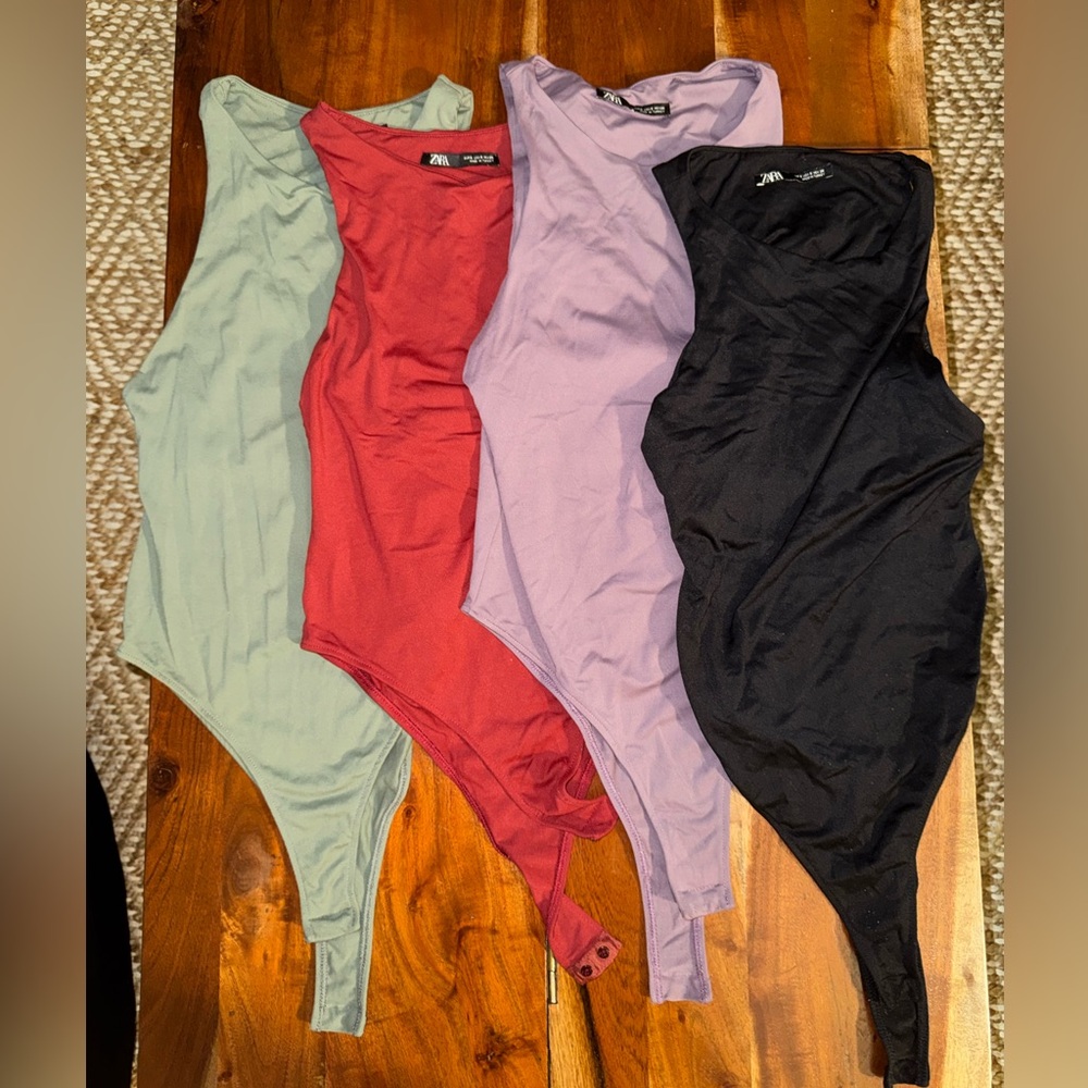 ZARA BUNDLE THREE Sleeveless Bodysuits- used
